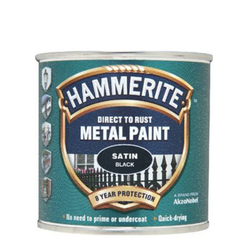 Боя за метал Hammerite satin black 750 ml
