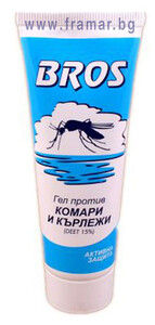 Гел против комари и кърлежи 50 мл БРОС