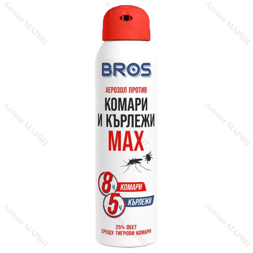 Спрей против комари и кърлежи Max БРОС 90 мл