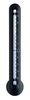 Термометър за външна и вътрешна температура черен-megahome.bg
