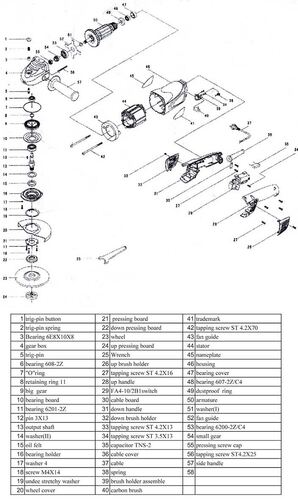 Ъглошлайф Raider 1050 W