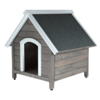 Сива къща за куче XL-megahome.bg