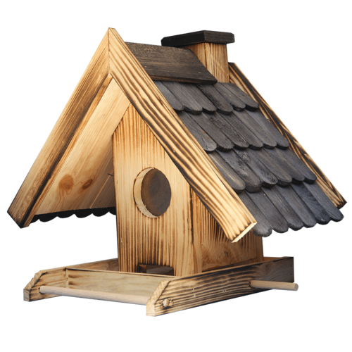 Хранилка за птици със стъклено прозорче Вила