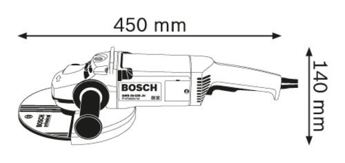 Ъглошлайф BOSCH GWS 20 - 230 JH 2000 W