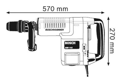 Къртач със SDS-max Bosch GSH 11 E Professional