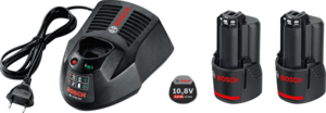 2 акумулаторни батерии Bosch + зарядно Bosch AL1130 2 акумулаторни батерии Bosch + зарядно Bosch AL1130
