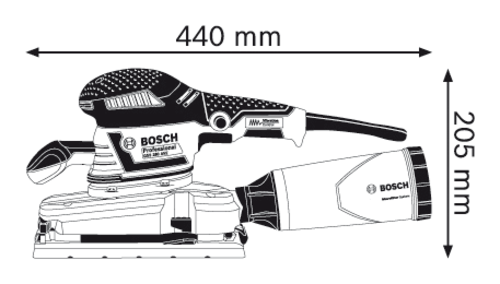 Виброшлайф Bosch GSS 280 AVE Professional L-Boxx