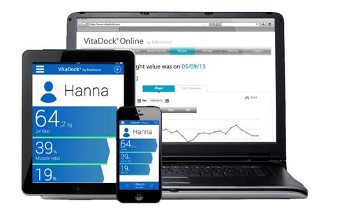 Кантар анализатор с Bluethooth Medisana BS 440