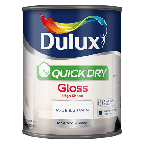 Бързосъхнеща гланцова боя за дърво и метал Dulux Gloss