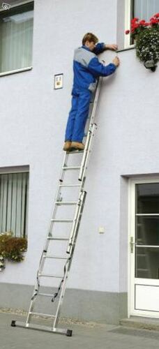 Алуминиева стълба три секторна