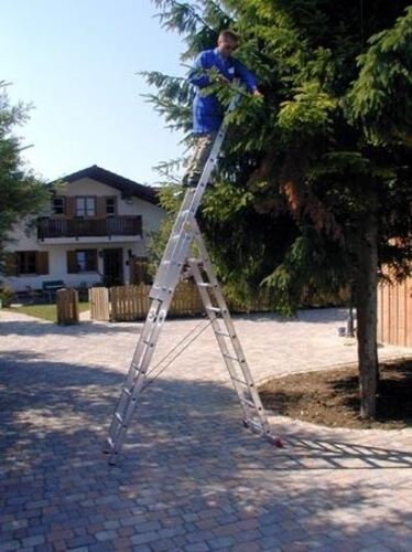 Алуминиева стълба три секторна