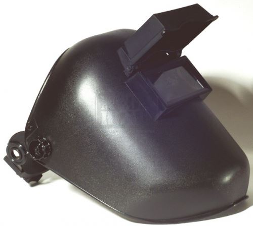Шлем за заваряване с околожка и повдигащ се екран