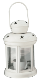 Декоративен фенер CN бял YW1026-15-W 6167