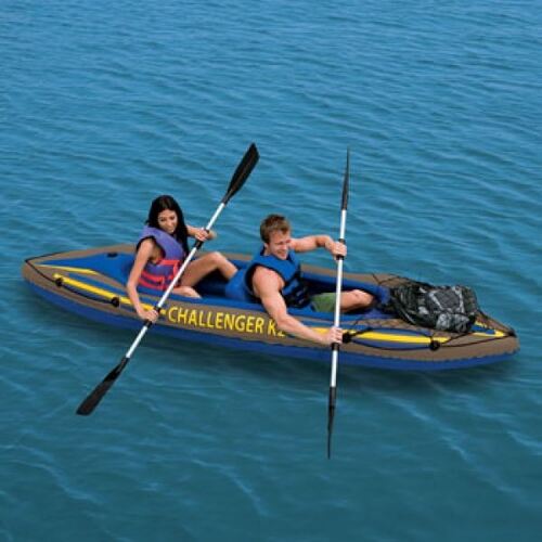 Надуваем каяк Challenger