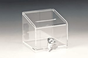 Акрилна кутия за бакшиши с ключалка AN ZCP-396