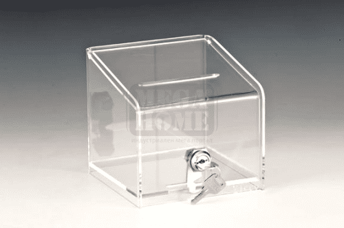 Акрилна кутия за бакшиши с ключалка AN ZCP-396