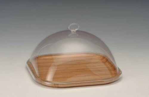 Бамбуков поднос за сирена с акрилен капак AN