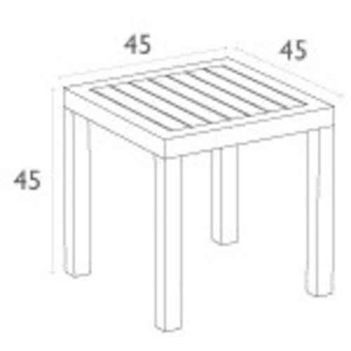 Маса за шезлонг Ocean 066 Siesta Exclusive