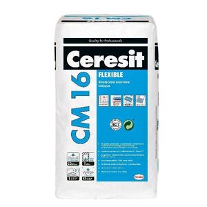 Гъвкаво лепило за плочки на закрито и открито CM 16 Flex Ceresit Гъвкаво лепило за плочки на закрито и открито CM 16 Flex Ceresit