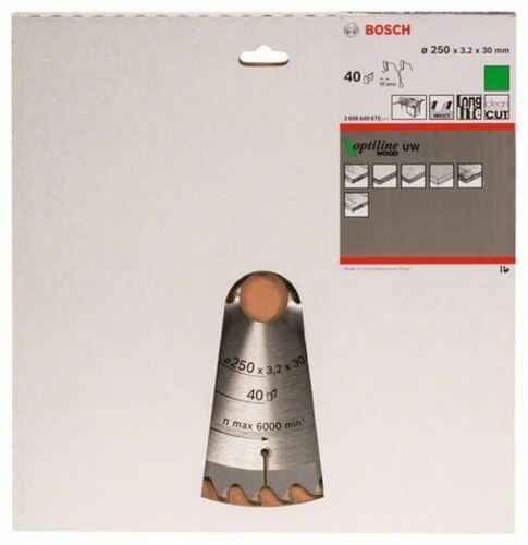 Диск Bosch Optiline Wood за стационарен циркуляр