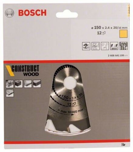 Диск Bosch Construct Wood за ръчен циркуляр