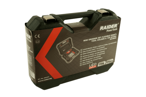 Шлифовалка права 170 W LCD с жило и стойка RAIDER RD-MG09