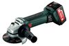 Акумулаторен ъглошлайф Metabo W 18 LTX 125 Q 2 х 4.0 Ah-megahome.bg