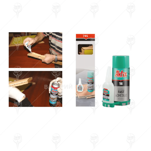 Бързо залепващо универсално лепило с активатор Akfix 705