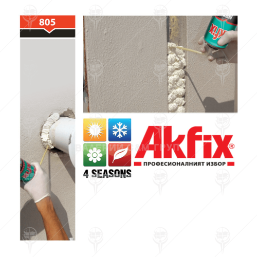 Полиуретанова пяна Akfix 805 - 300-750 мл
