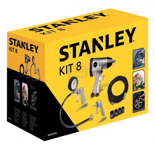 Комплект аксесоари за компресор 8 части Stanley 9045769