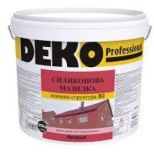 Силиконова мазилка с влачена структура Deko Professional В2. В3 Силиконова мазилка с влачена структура Deko Professional В2. В3