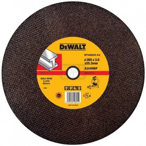 Абразивен диск за рязане на метал Dewalt DT3450 355х25.4х3 мм