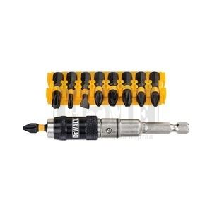 Ъглов държач и битове за ударен винтоверт Dewalt DT70518T 10 бр