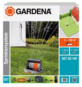 Комплект изскачащ разпръсквач Gardena OS 140 Комплект изскачащ разпръсквач Gardena OS 140