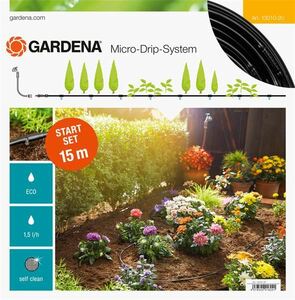 Начален комплект за редици растения 15 м Gardena S Начален комплект за редици растения 15 м Gardena S