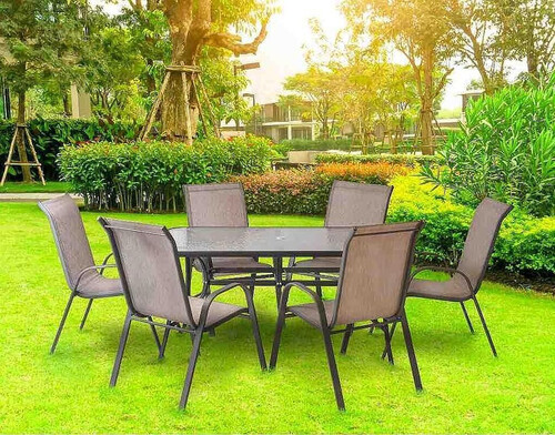 Градински стол DeHome с метална конструкция