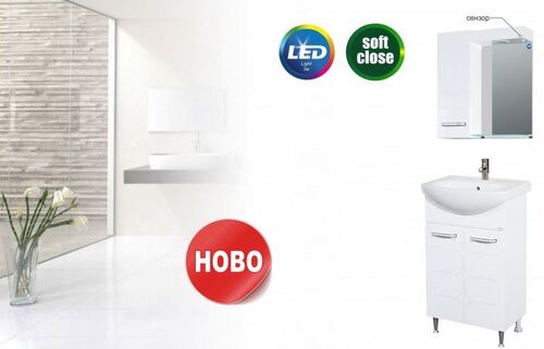 Горен шкаф за баня Перла с плавно затваряне Makena