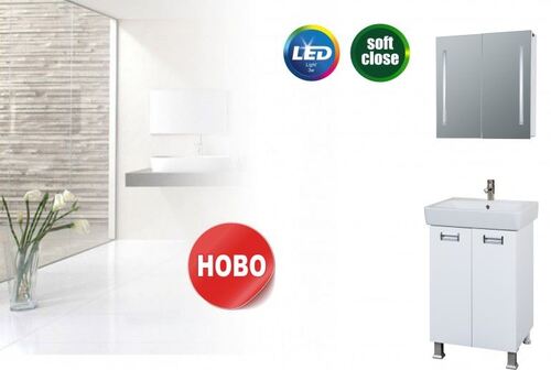 Горен шкаф за баня Каприз с плавно затваряне Makena