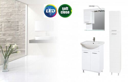 Долен шкаф за баня Класика с плавно затваряне Makena