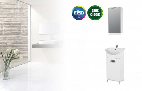 Долен шкаф за баня Лео с плавно затваряне Makena