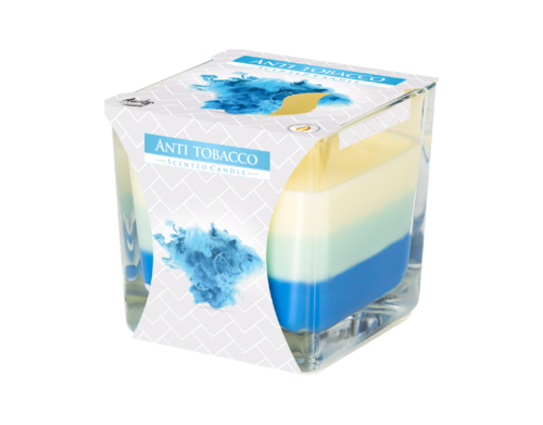 Ароматизирана свещ в чаша с три цвята Bispol