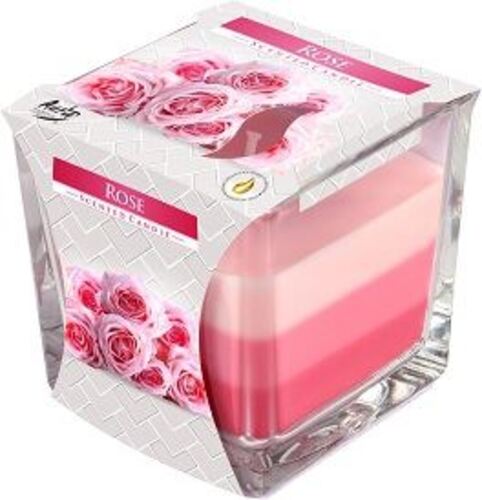 Ароматизирана свещ в чаша с три цвята Bispol