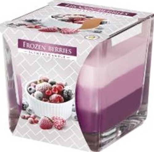 Ароматизирана свещ в чаша с три цвята Bispol