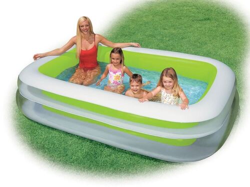 Надуваем басейн Семейство Intex 56483NP 262 х 175 см