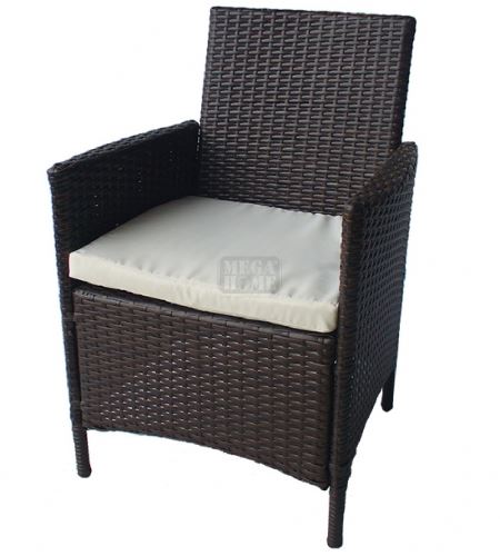 Градинско кресло PVC ратан с възглавничка San Valente 651