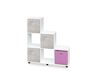Етажерка Кубо 6 бяла-megahome.bg