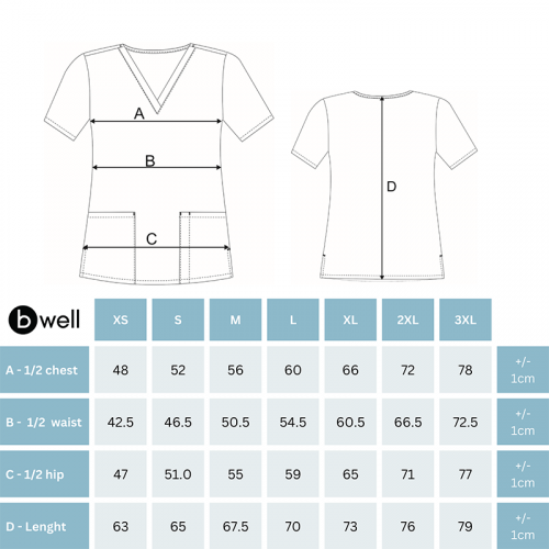 Медицинска дамска туника Bambina бухали