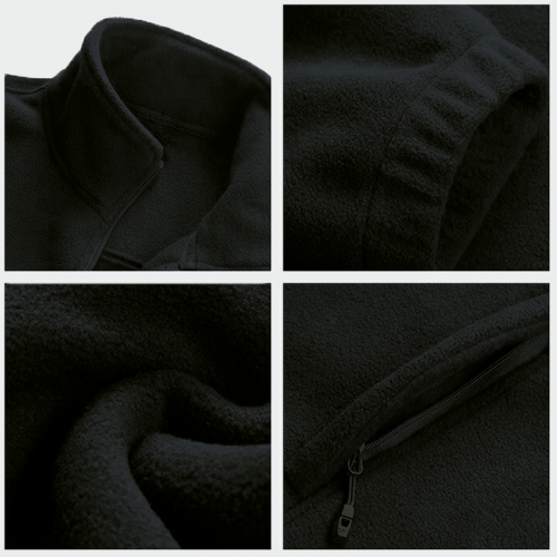 Работна поларена жилетка Hunter черна