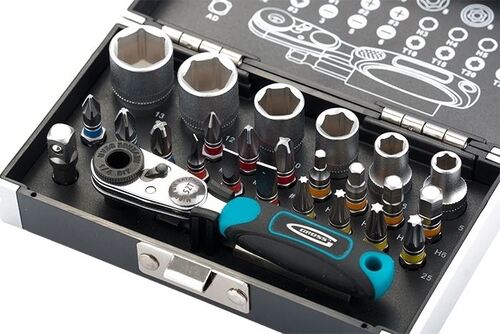 Комплект битове и вложки 1/4 Gross 26 части