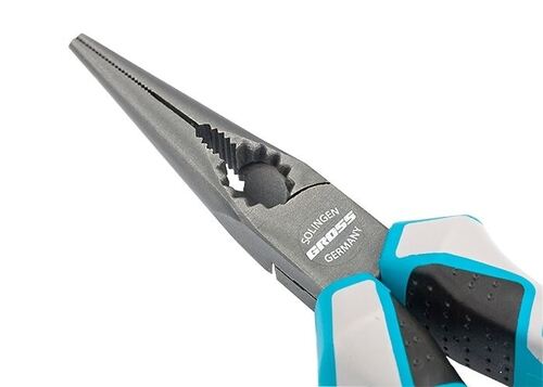 Клещи с удължени полукръгли прави челюсти 170 - 205 мм Gross